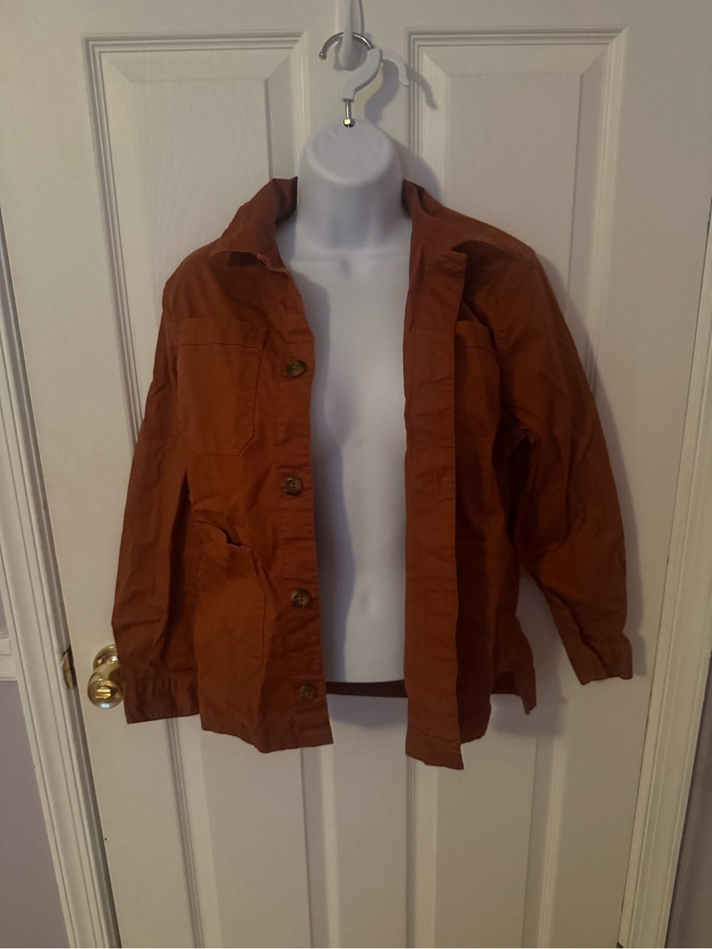 Amazon Women's Rust Button Up Shirt